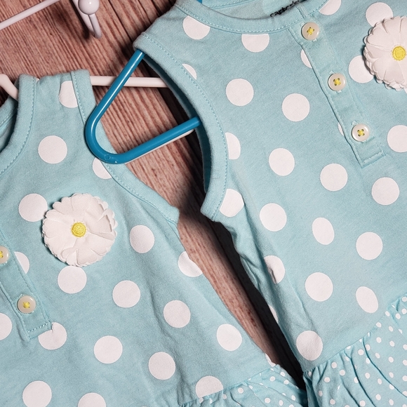 (030) *TWINS* Girls: 6M Carter's Tutu Onesie- N1 - Picture 3 of 6